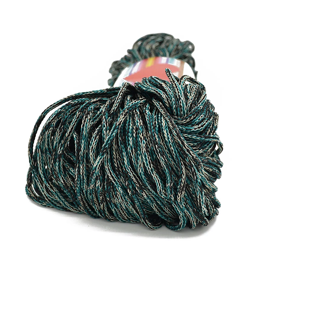 Basic Cord 200 g - MULTICOLOR GREEN-BLACK