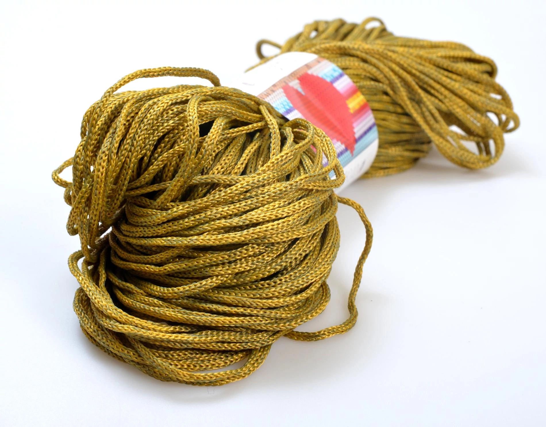 Basic Cord 200 g - GOLD OLIVE