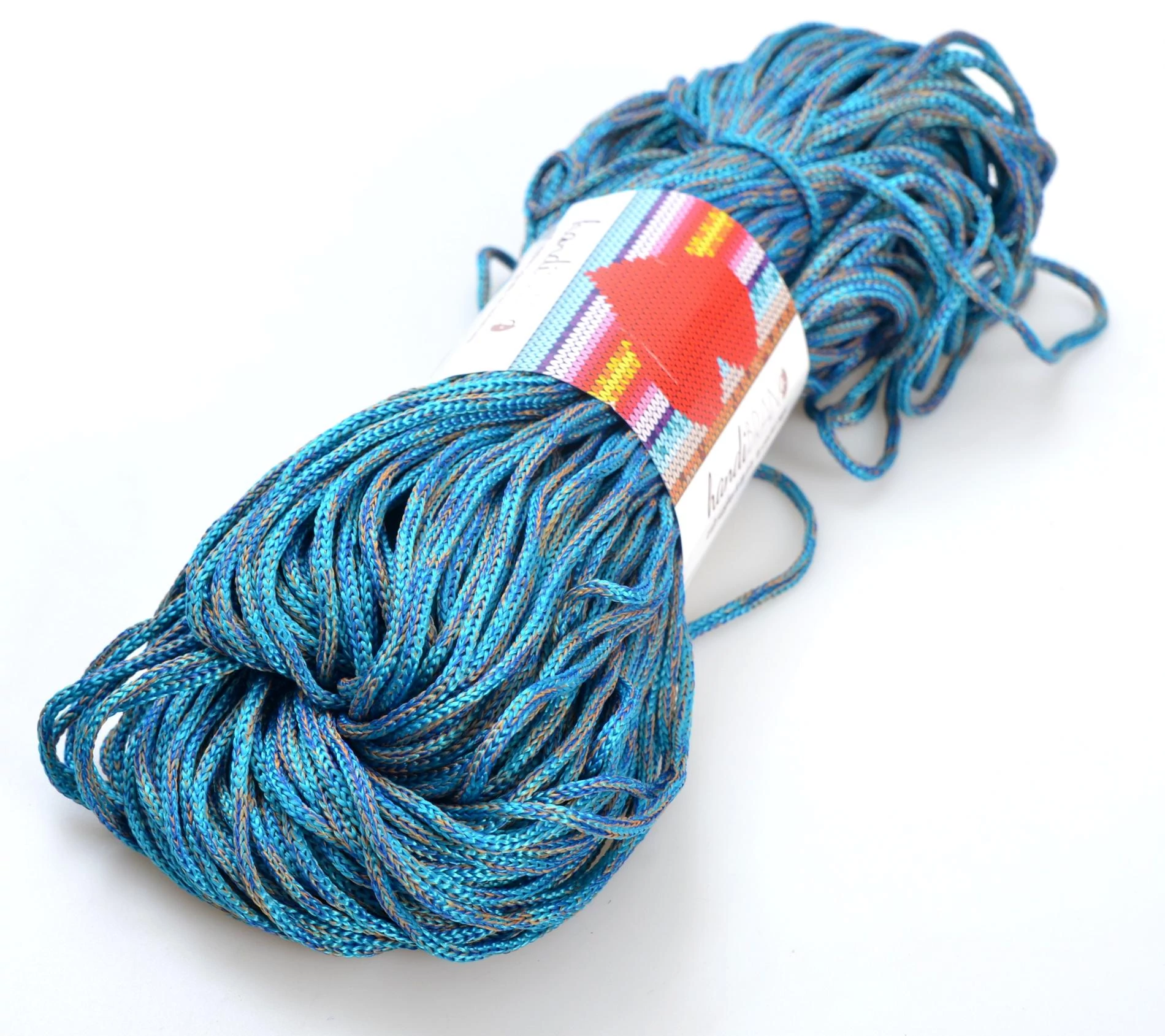 Basic Cord 200 g - PETROL MULTICOLOR