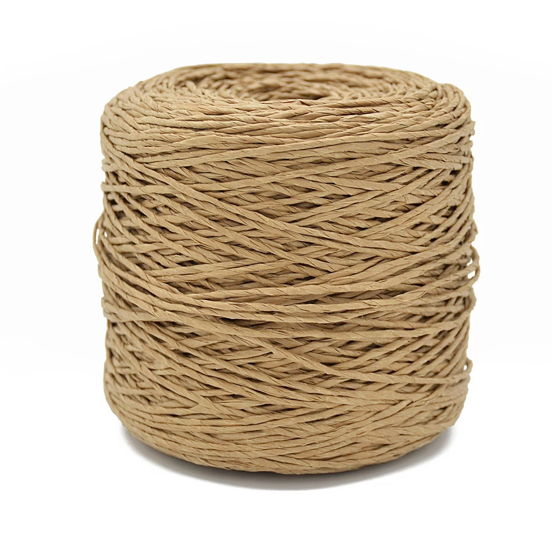 Természetes szalma fonal táskához, kalaphoz 250 g - BEIGE