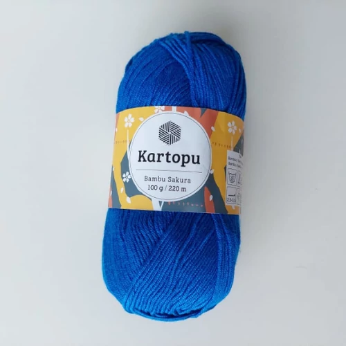 Kartopu Bambu Sakura bambusz-akril gyerekfonal - királykék