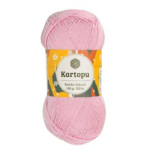 Kartopu Bambu Sakura bambusz-akril gyerekfonal - rózsaszín
