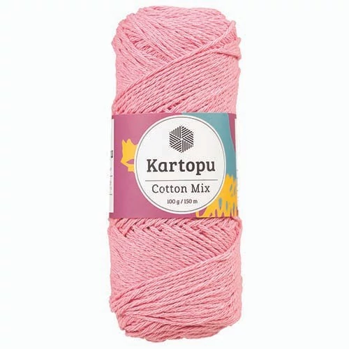 Kartopu Cotton mix cekkerfonal - rózsaszín