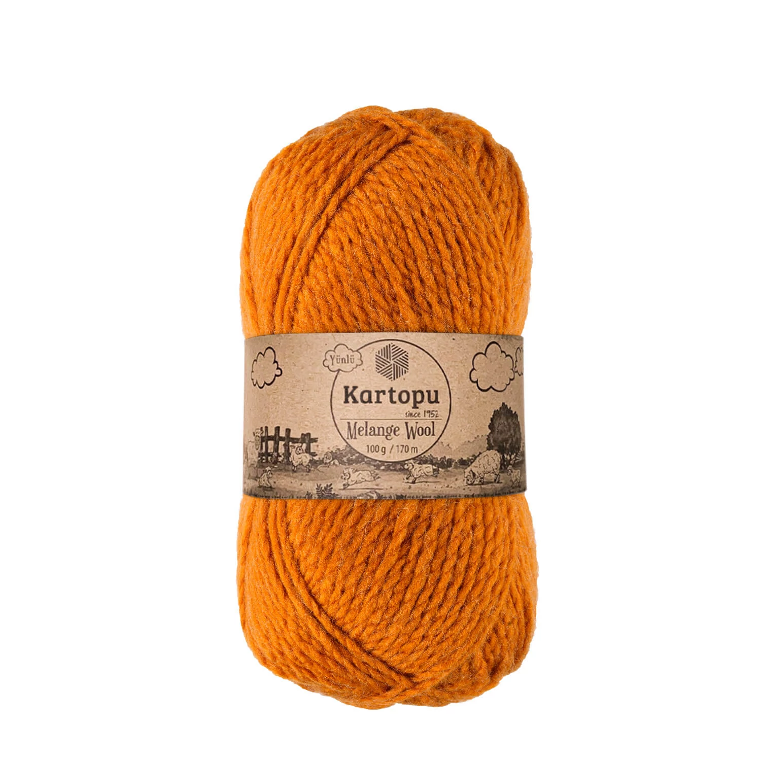 Kartopu Melange Wool - Okker