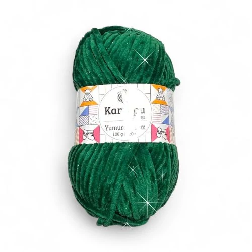 Kartopu Yumurcak LUX zseníliafonal - 454 - FENYŐZÖLD csillogó