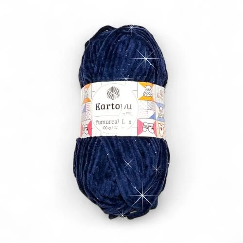 Kartopu Yumurcak LUX zseníliafonal - 635 - SOTÉTKÉK csillogó