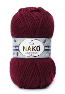 Nako Mohair Delicate Bulky - Bordó