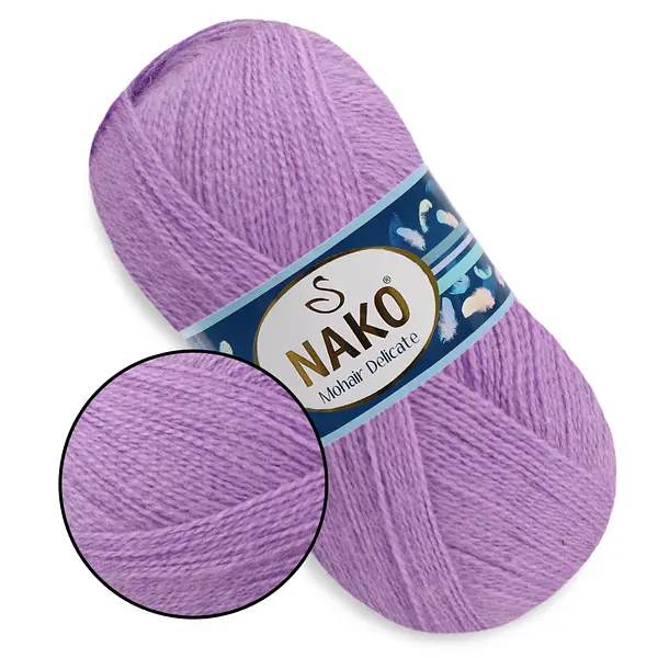 Nako Mohair Delicate Uni - 1036 - Ciklámen