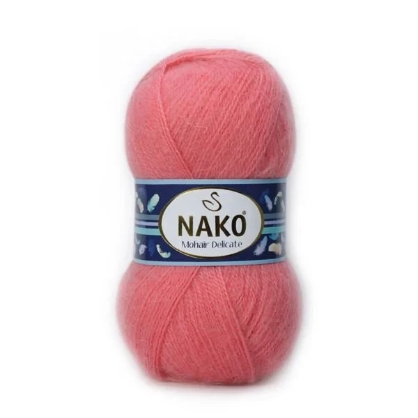 Nako Mohair Delicate Uni - 6138 - Korall