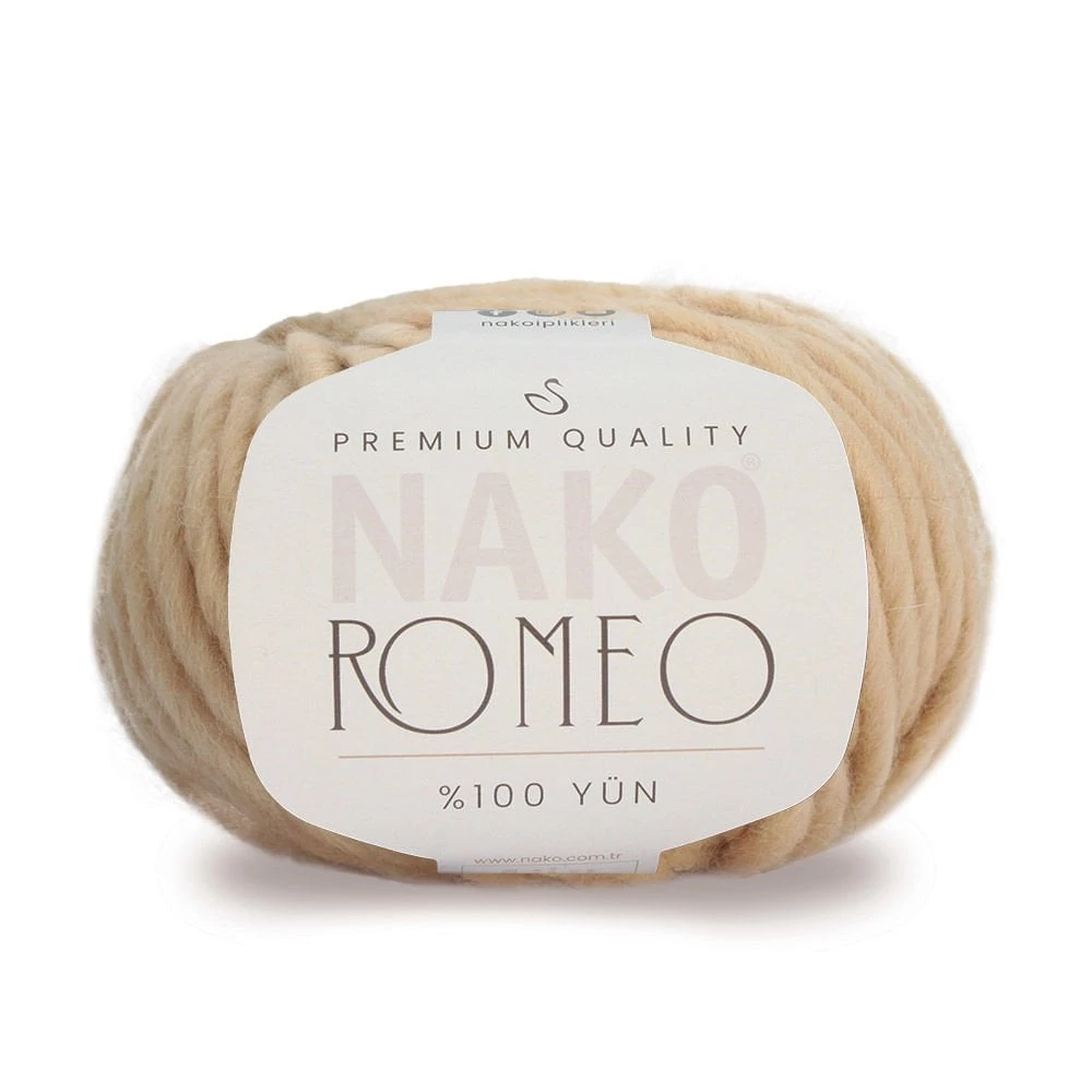 Nako Romeo 100% gyapjú chunky fonal – 219 – Warm beige