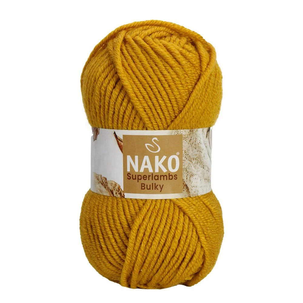 Nako Superlambs Bulky – 14516 – MUSTÁR