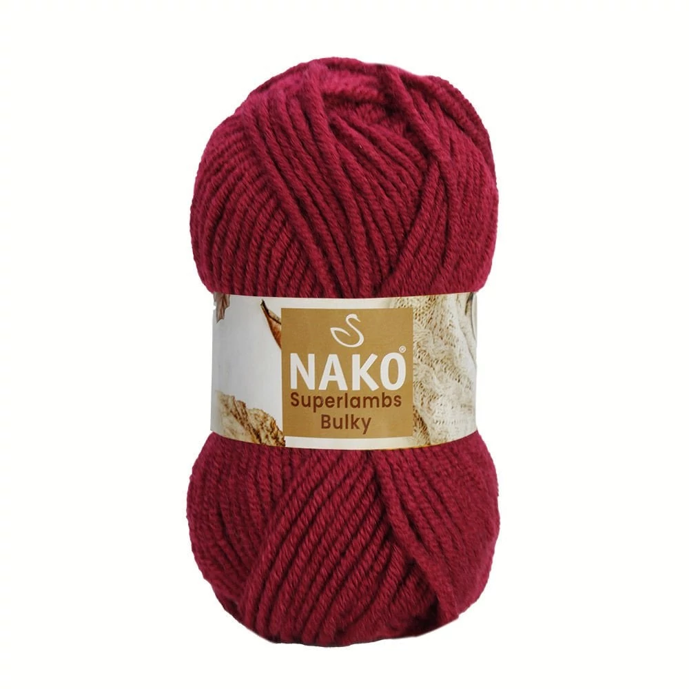 Nako Superlambs Bulky – 13794 – BORDÓ