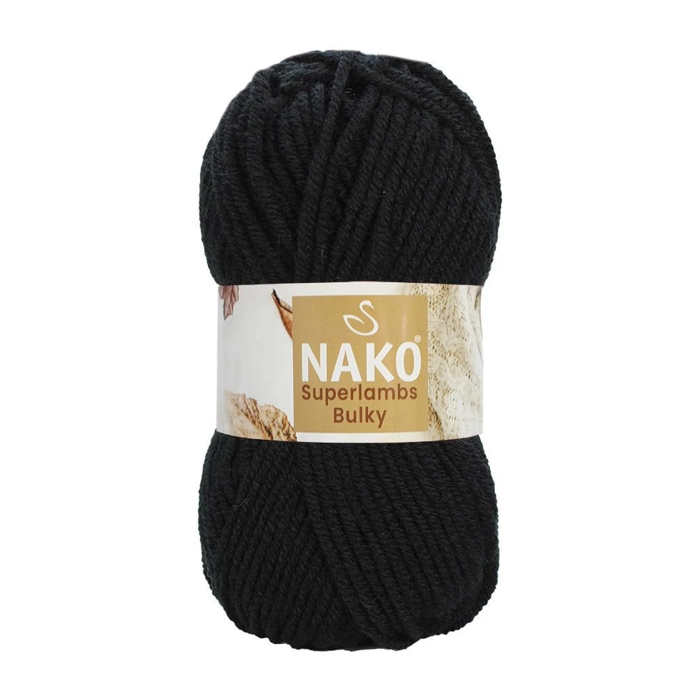 Nako Superlambs Bulky – 217 – FEKETE