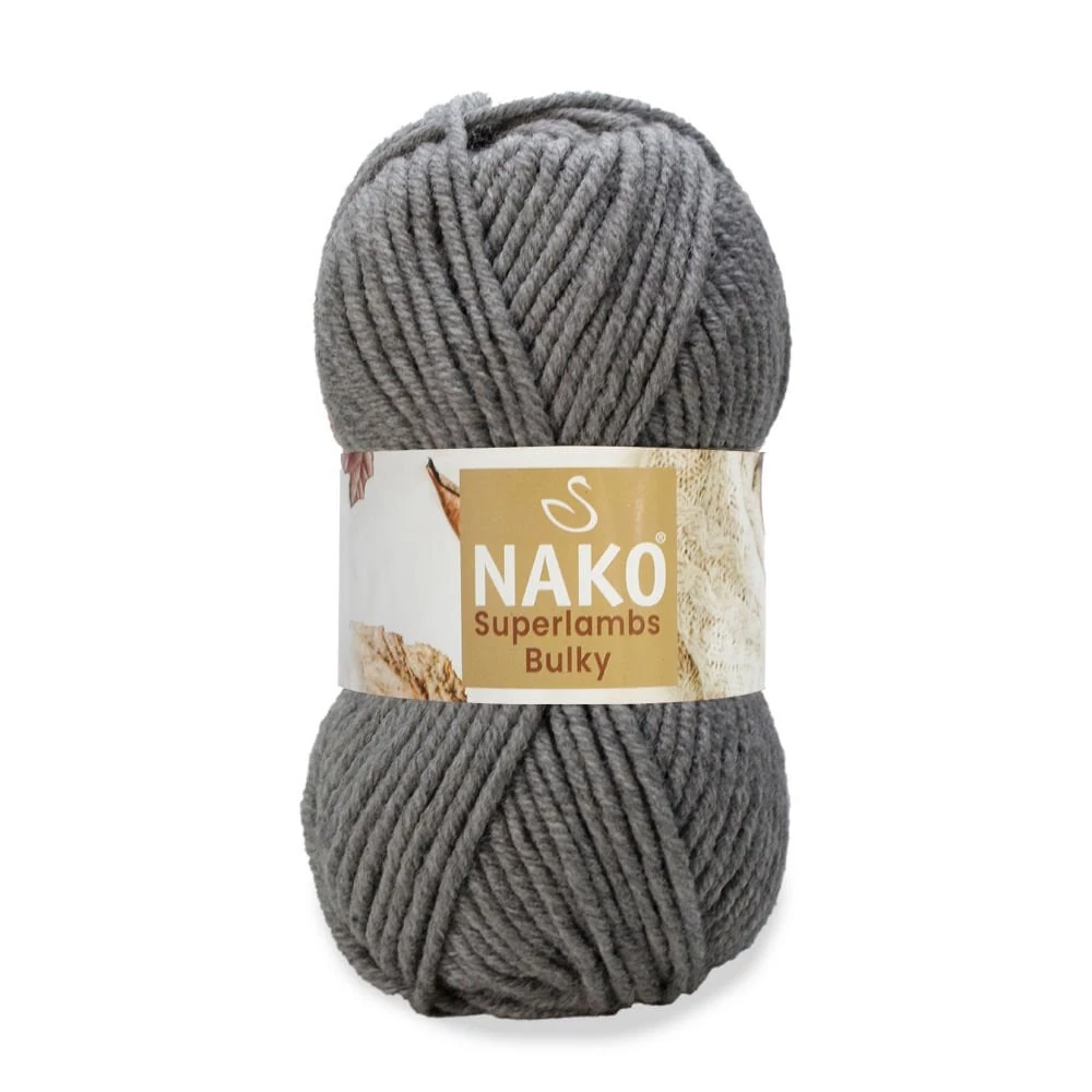 Nako Superlambs Bulky – 4977 – SÖTÉTSZÜRKE MELANGE