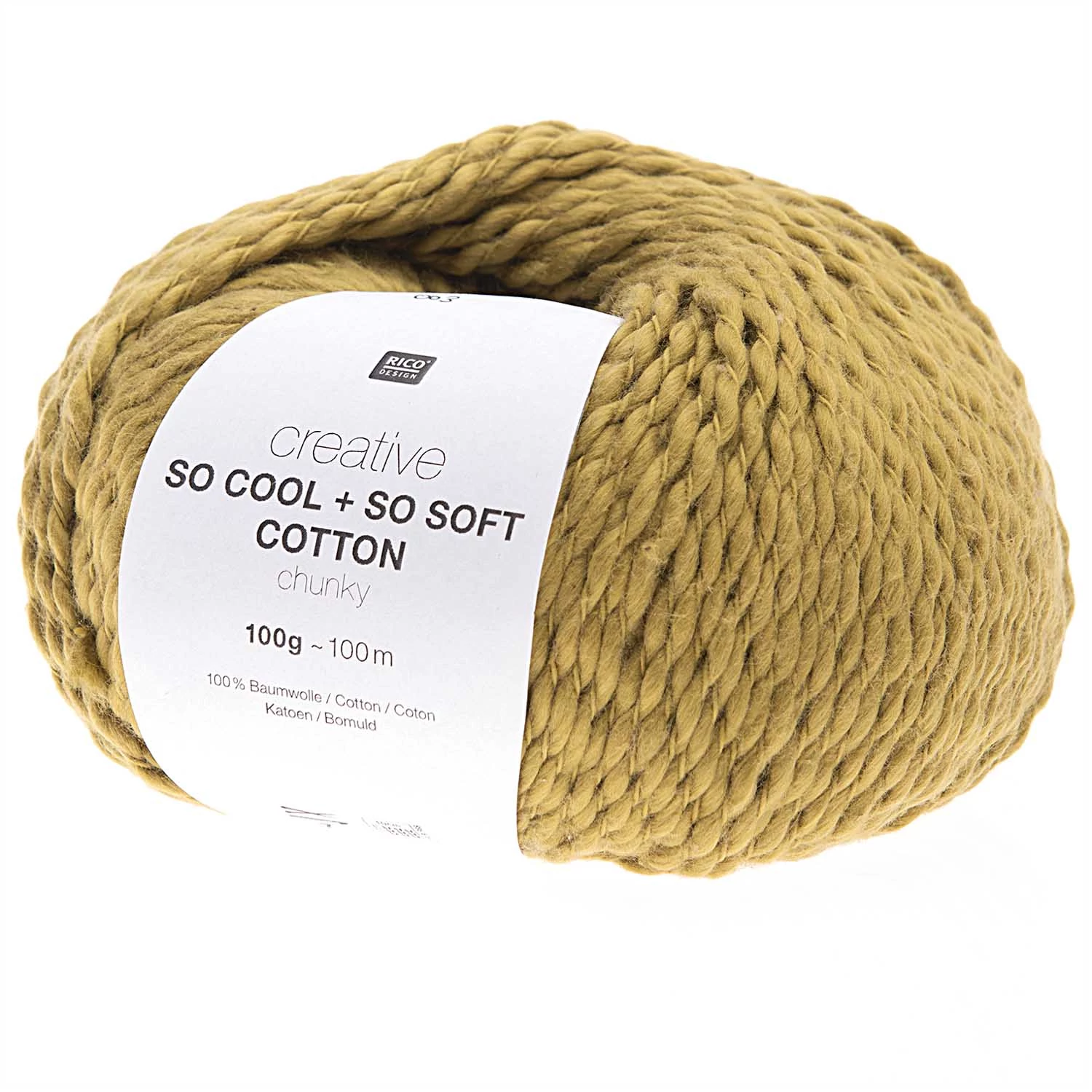 Rico So Cool + So Soft Cotton Chunky - sötét mustár