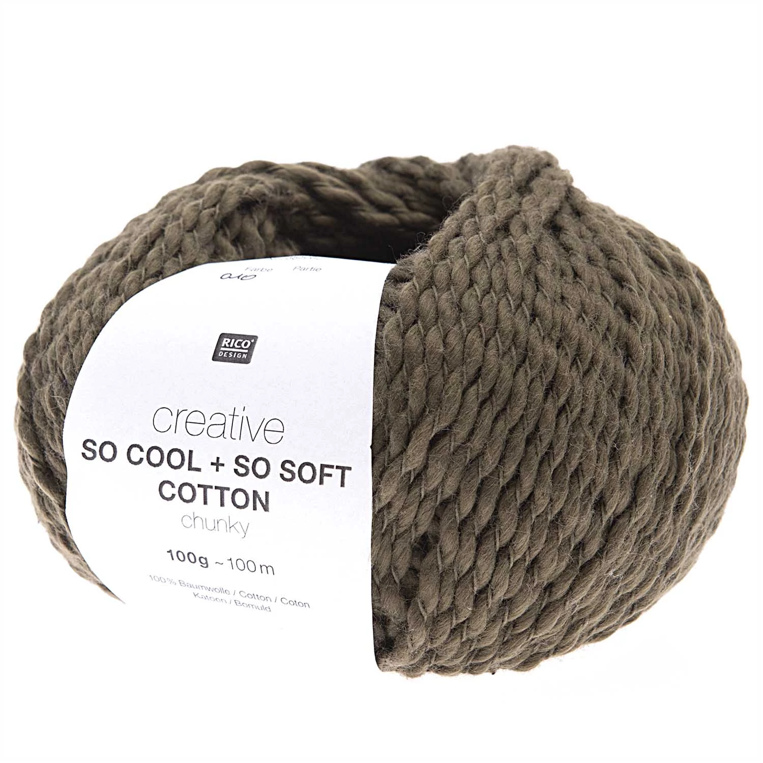 Rico So Cool + So Soft Cotton Chunky - oliva