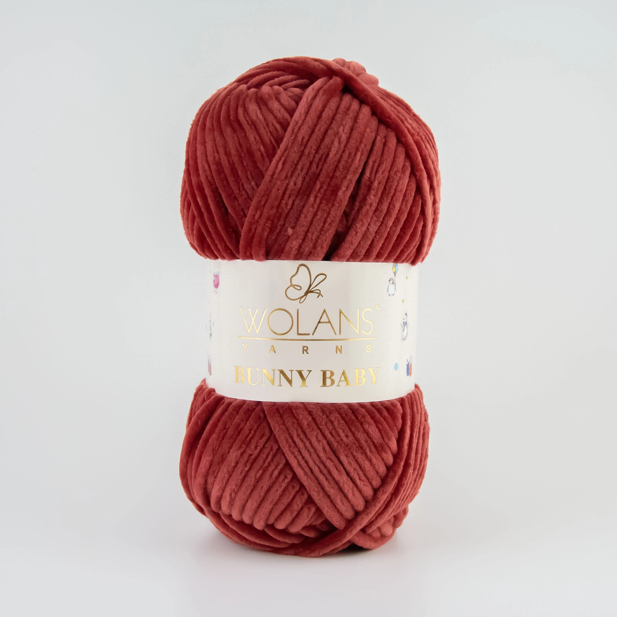 Bunny Baby plüssfonal - Dark rose
