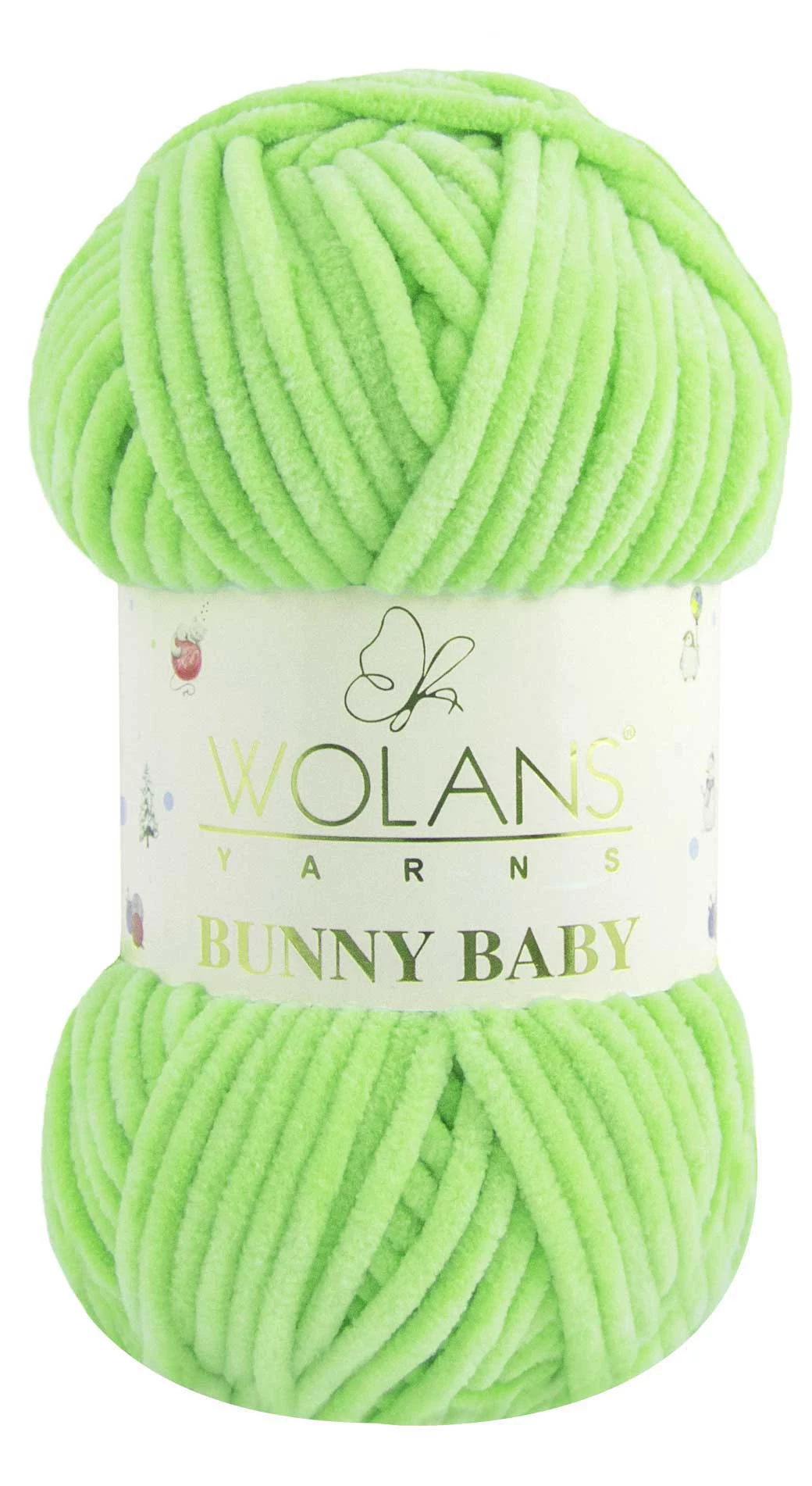 Bunny Baby plüssfonal - lime