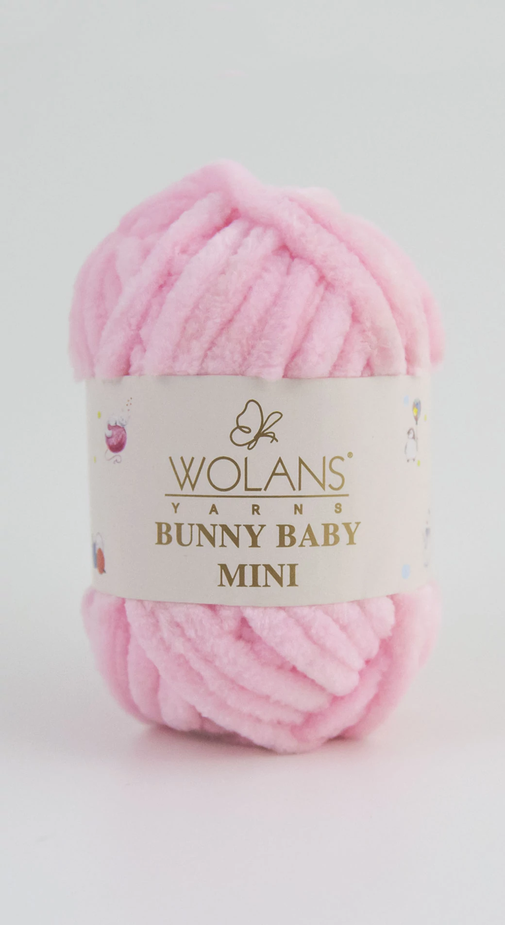 Bunny Baby MINI plüssfonal - babarózsa