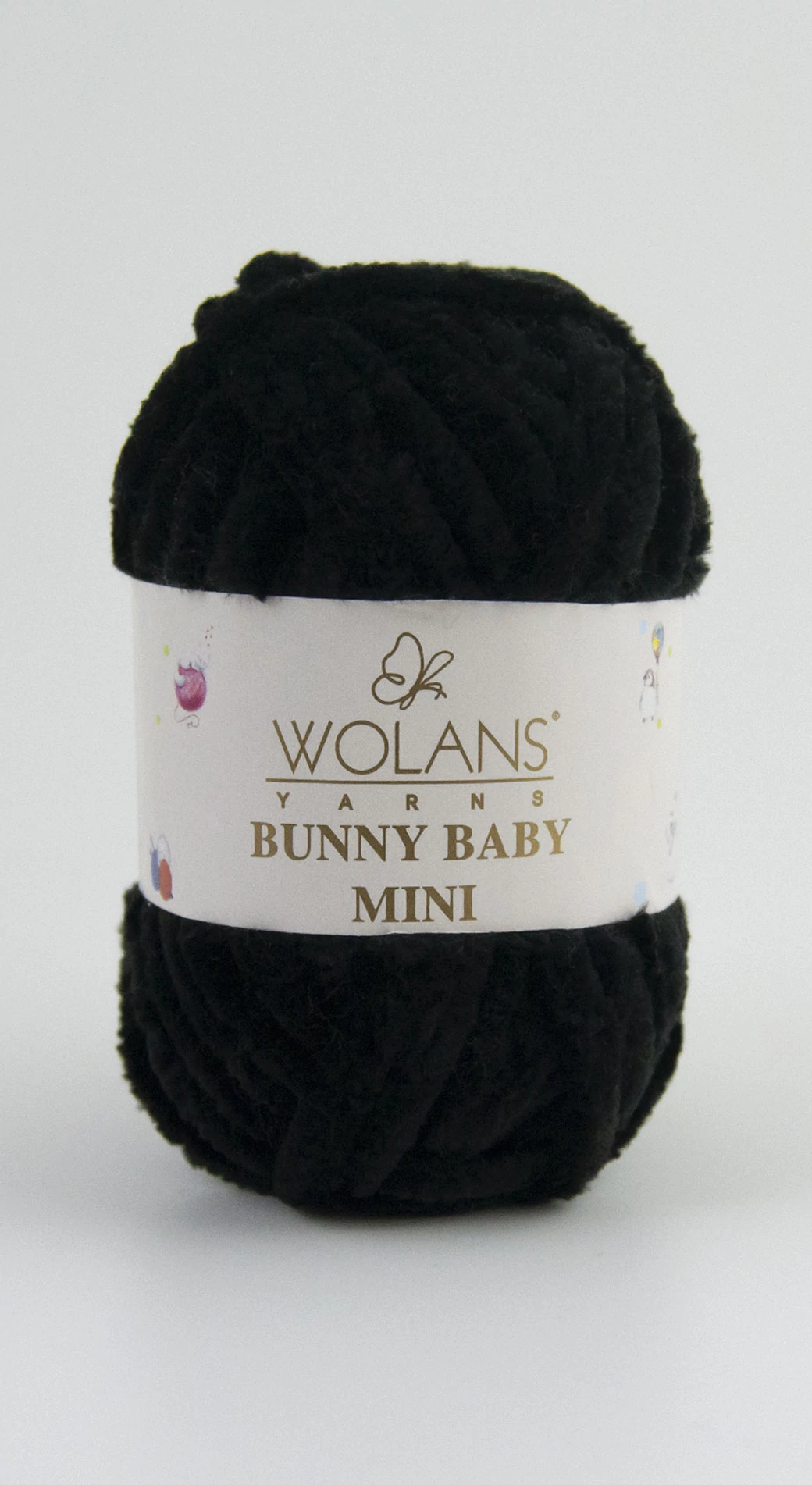 Bunny Baby MINI plüssfonal - fekete