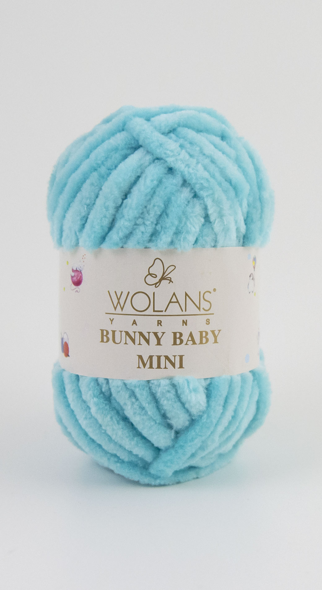 Bunny Baby MINI plüssfonal -  világos türkisz kék
