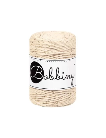 Bobbiny Baby kifésülhető makramé fonal 1,5 mm - GOLDEN WARM BEIGE