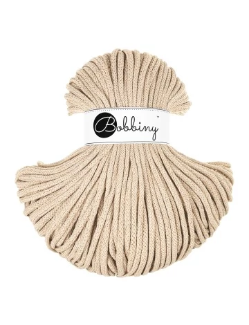 Bobbiny Premium Zsinórfonal - 5 mm - GOLDEN WARM BEIGE