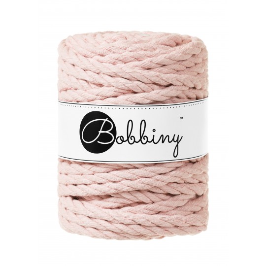 Bobbiny 3 Ply Makramé kötél 9 mm - Pastel Pink