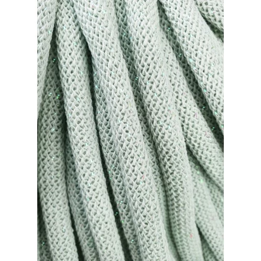Bobbiny Zsinórfonal Jumbo 9 mm - Glossy Milky Green - 10 m