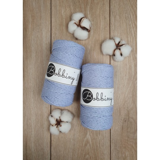 Bobbiny 3 Ply Makramé fonal 3 mm - Glossy Iris