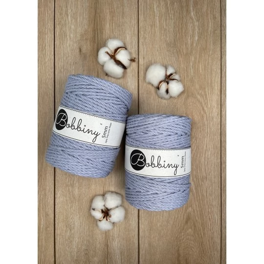 Bobbiny 3 Ply Makramé fonal 5 mm - Glossy Iris