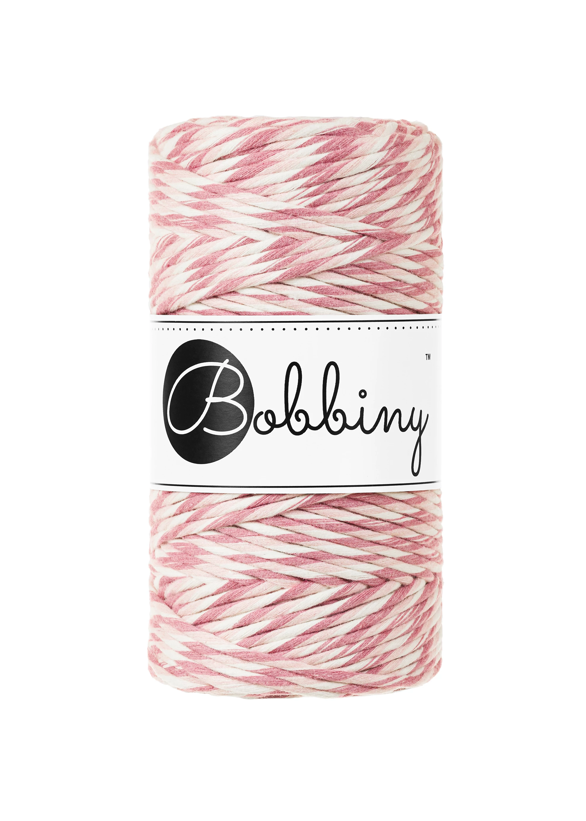 Bobbiny kifésülhető makramé fonal 3 mm - Magical Collection -  Pastel Pink