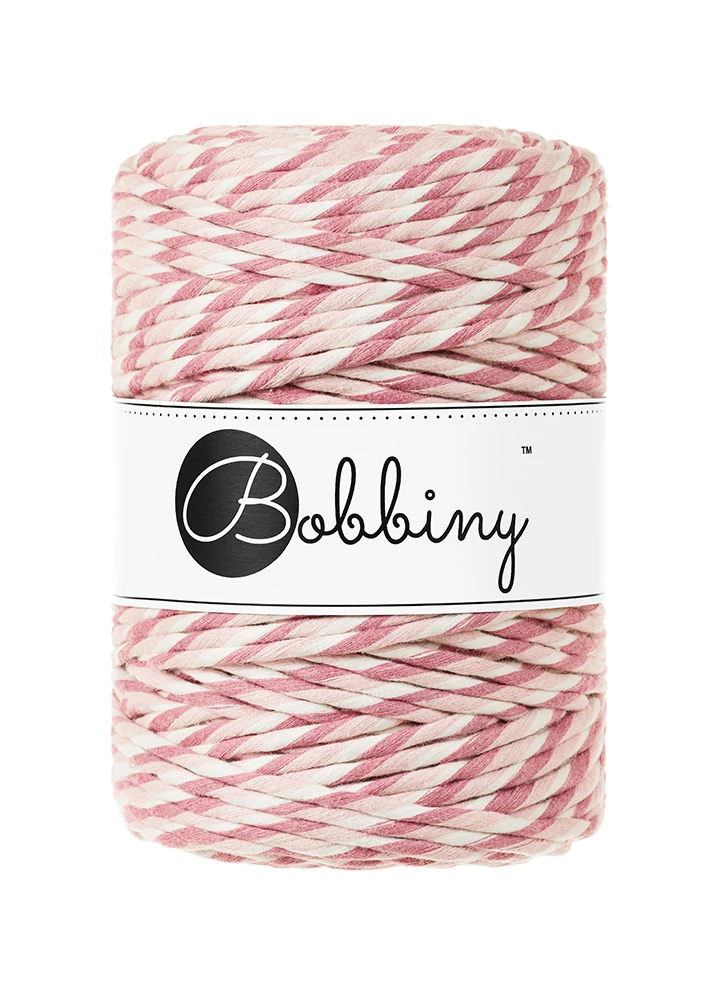 Bobbiny kifésülhető makramé fonal 5 mm - Magical Collection - Pastel Pink
