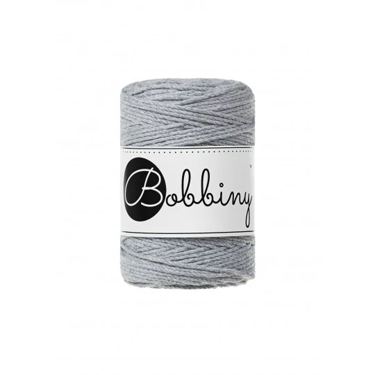 Bobbiny 3 Ply Makramé fonal 1,5 mm - EZÜSTSZÜRKE