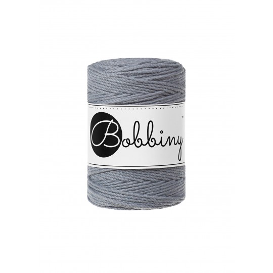Bobbiny 3 Ply Makramé fonal 1,5 mm - ACÉLSZÜRKE