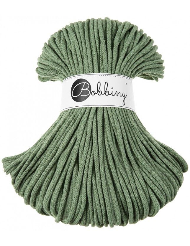 Bobbiny Premium Zsinórfonal 5 mm-  Eucalyptus Green - 100 m