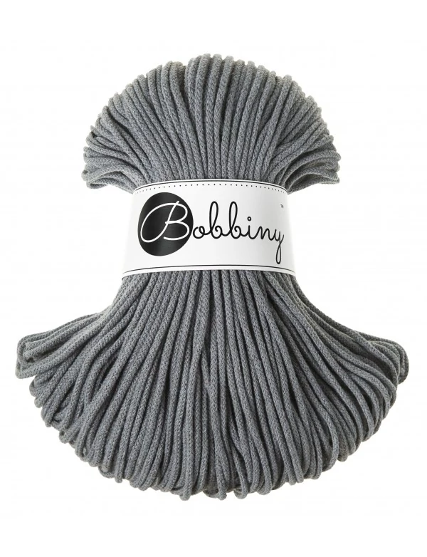 Bobbiny Zsinórfonal Junior 3 mm – STEEL/acélszürke