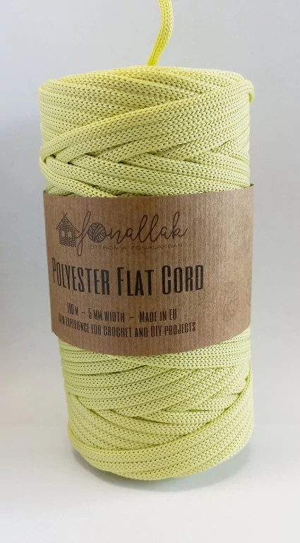 Fonallak PP flat cord - ALMAZÖLD
