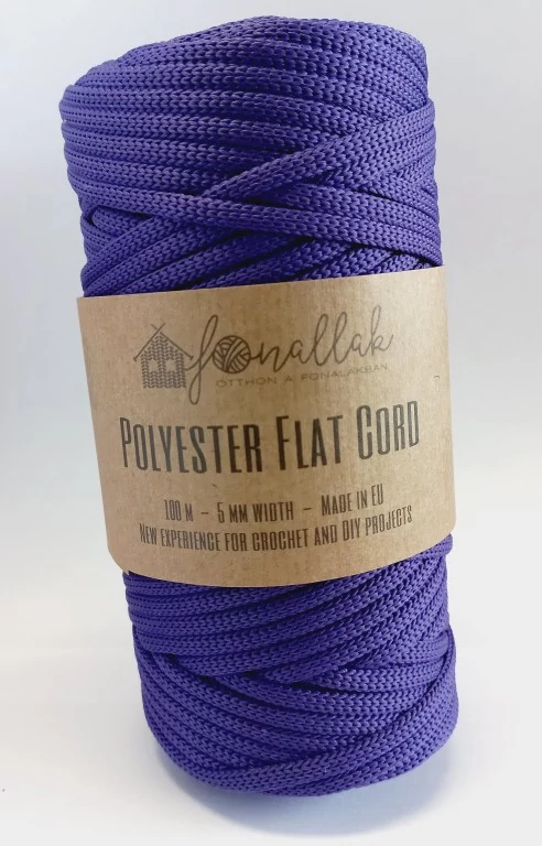 Fonallak PP flat cord - PÜSPÖKLILA
