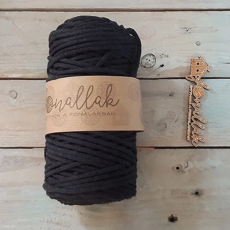 Zsinórfonal 3 mm - Fekete