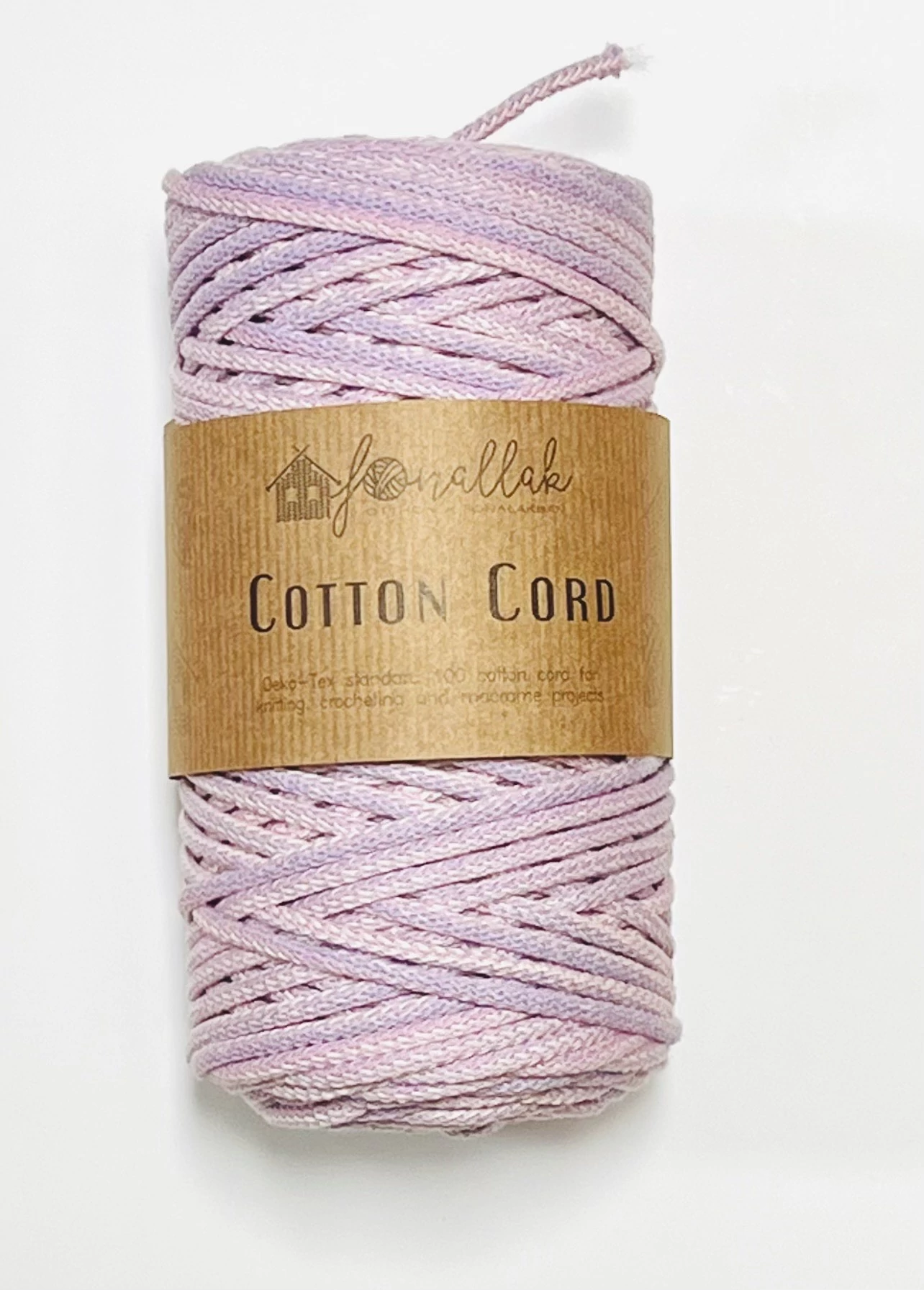 Zsinórfonal 3 mm - DUSTY PINK MIX