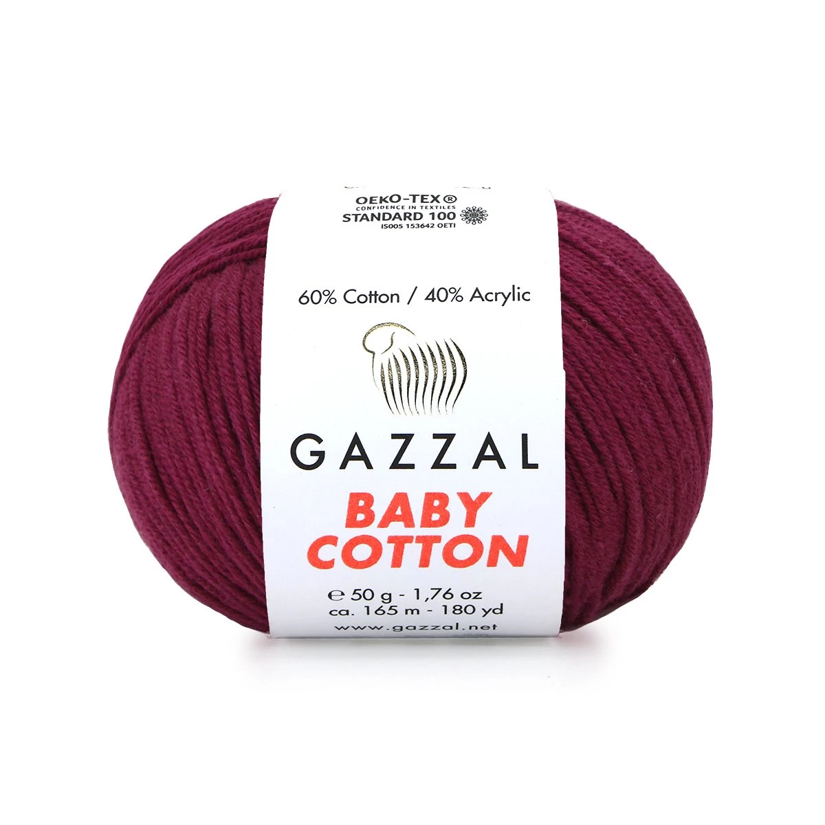 Gazzal Baby cotton – 3442 – BORDÓ