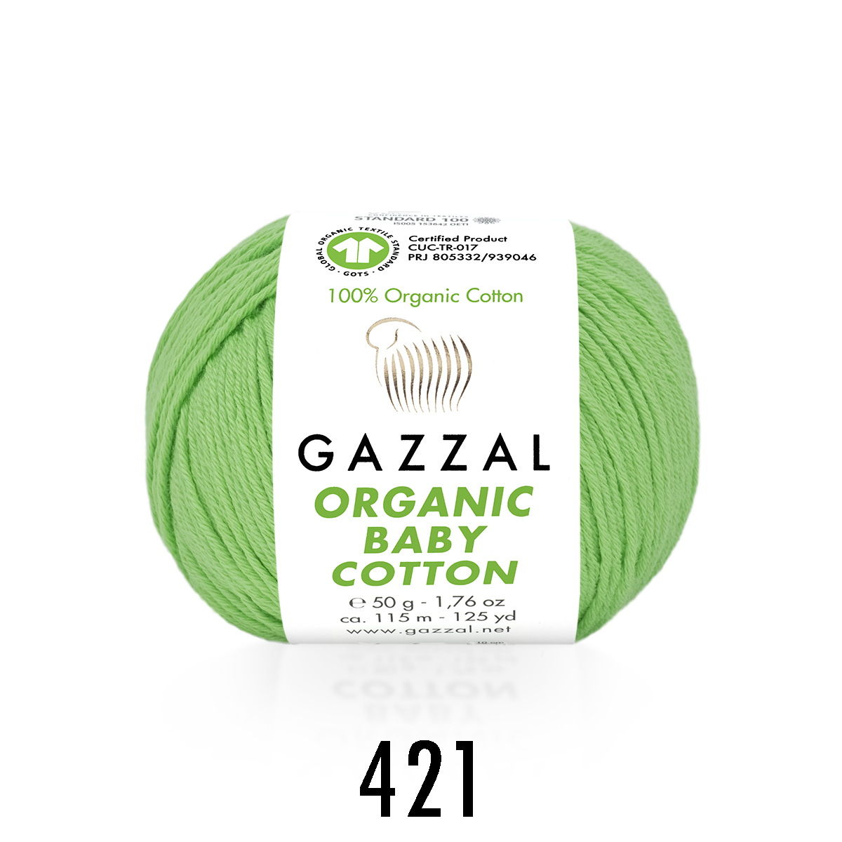 Gazzal Organic Baby Cotton – zöld