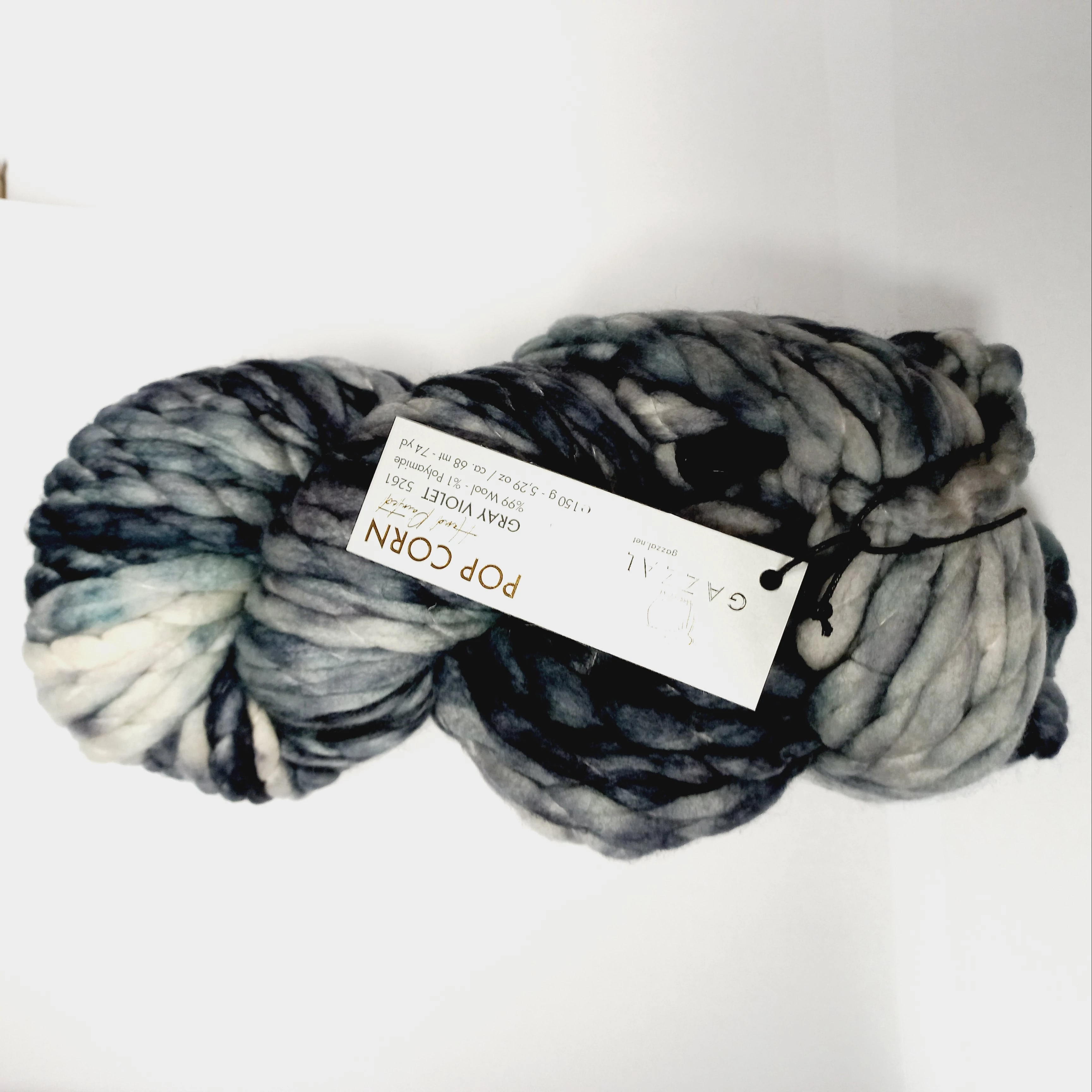 Gazzal PopCorn kézzel festett fonal – GRAY VIOLET – 5261