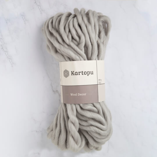 Kartopu Decor Wool 100% gyapjú fonal - szürke