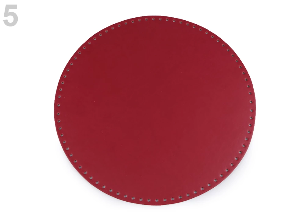 Táska alap kerek 25 cm - sötét piros