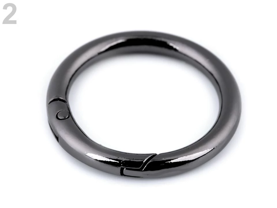 Nyitható karika 32 mm - fekete nikkel