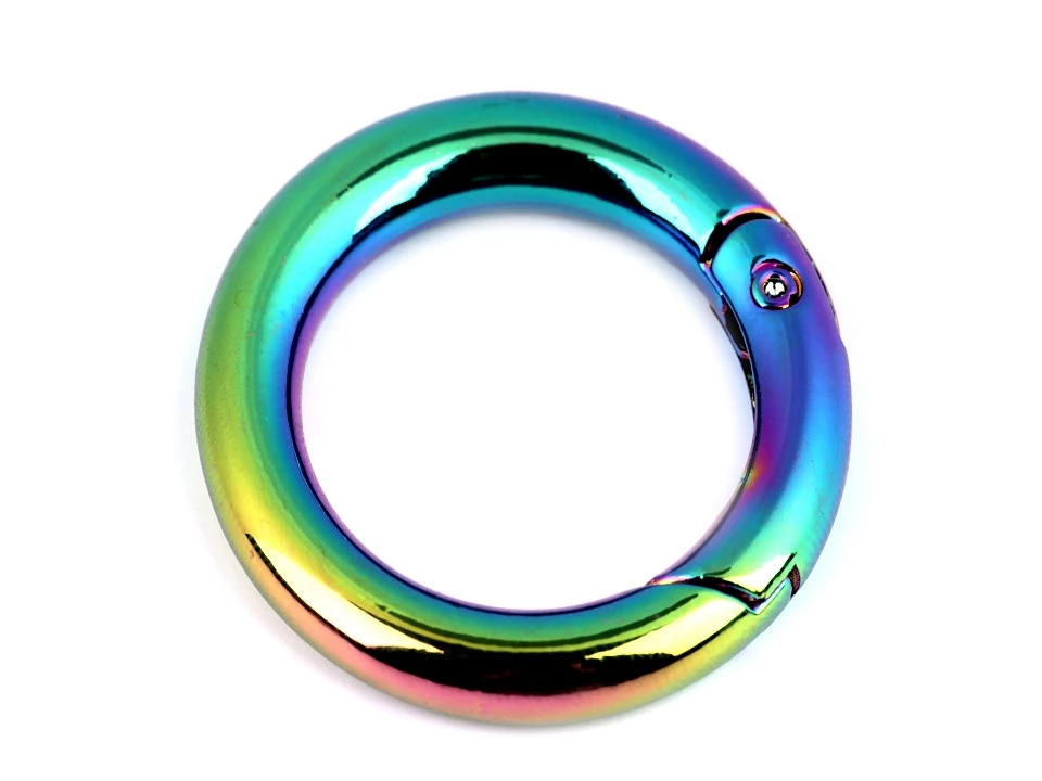 Karabiner karika szivárványos - Ø 37 mm
