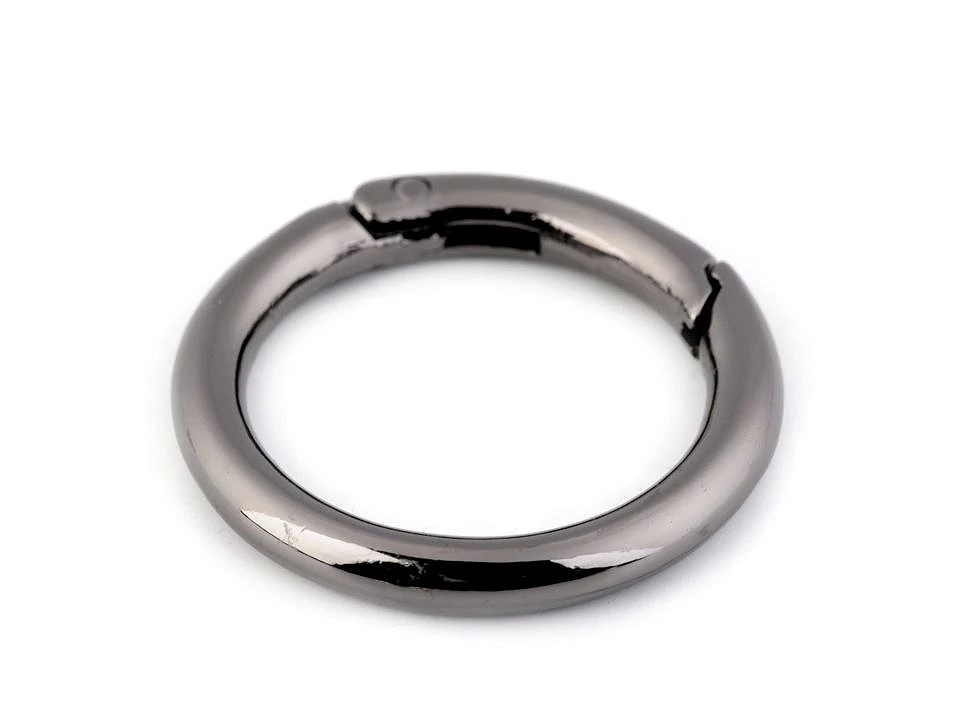 Nyitható karika 34 mm - fekete nikkel
