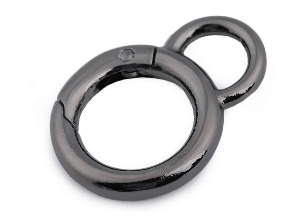 Nyitható karika 20 mm - fekete nikkel